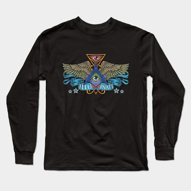 ILLUMINATI Long Sleeve T-Shirt by theanomalius_merch